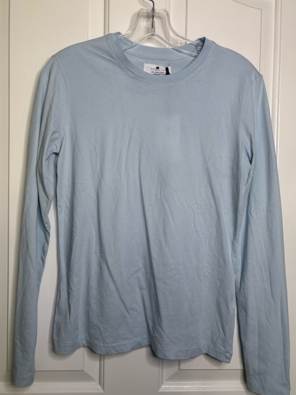 NWT CLASSIC T-SHIRT COMPANY Light Blue Women’s Long Sleeve Crew Neck Shirt XS